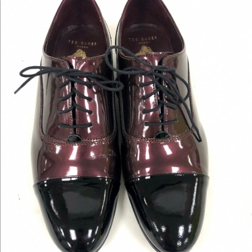 ✨Ted Baker Mens Tuxedo Oxfords 2-Tone W/Box - 9✨